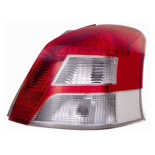 RÜCklichteinheit Rechte Toyota Yaris 2009 Weiss/Rote LED Rechte DEPO-MARKE-image