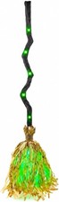 Animated Halloween Witch Broom, Light Up Moving Broom with Sound Activation ...