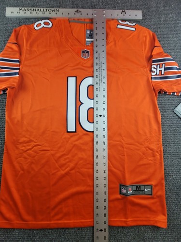 Chicago Bears Caleb Williams Mens Medium Large Football Alternate Orange Jersey - Picture 3 of 6