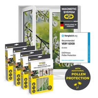 Moskitonetz Pollenschutz Fenster Fliegengitter 4Er Set 150X130 Magnetbefestigung