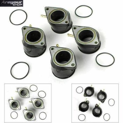 Carburetor Intake Manifold Boots Set Fits Yamaha XJ 900 900F 58L 1985-1990