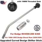 Upgrade Curved For Dodge NV4500 G360 Shifter Stick 14MM Coarse Thread NV4500-28E