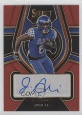 2022 Panini Select Draft Picks Rookie Signatures Red Prizm Josh Ali Auto lz7