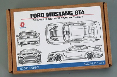 HOBBY DESIGN 1/24 Ford Mustang GT4 Detail Up Kit for Tamiya 24354 HD02-0390