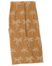Gonna donna midi Zara media W28 beige floreale AN23