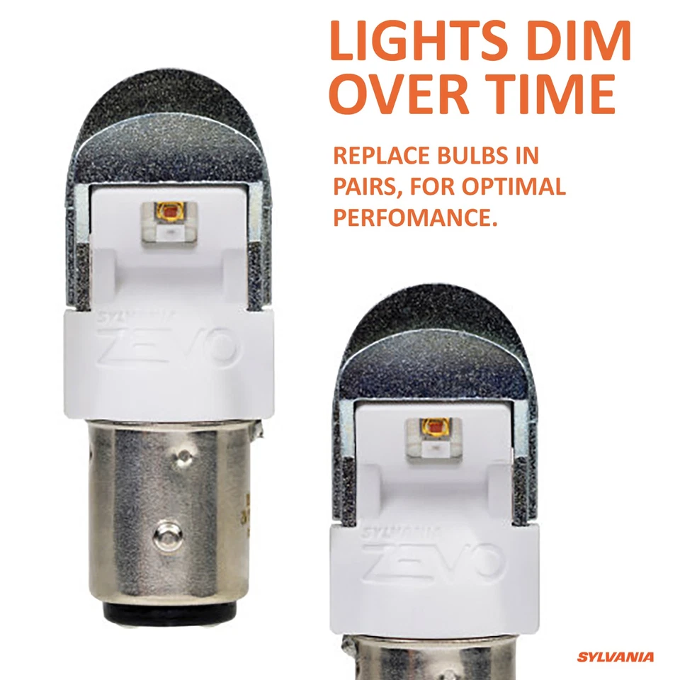 SYLVANIA 2357 ZEVO LED Red Bulbs – Bright Stop & Tail Signal Lights (2 Pack) - Image 2 of 4