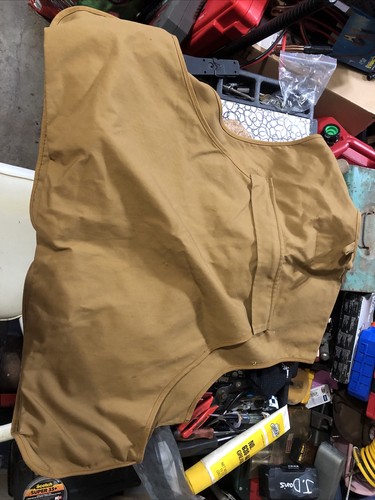 Cabelas Outdoor Gear Tan Zip Hunting Vest Size XL Cargo Pockets - Picture 4 of 6