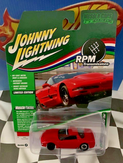 Johnny Lightning JL 2022 Muscle Cars U.S.A. Release 2 #1 2001 Chevy Corvette Z06