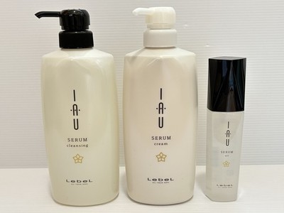 LebeL IAU Serum Cleansing Shampoo 600ml & Cream Treatment 600ml & Oil 100mL Set