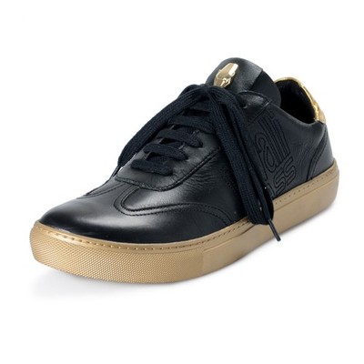 Cavalli Class Men's Black Leather Fashion Sneakers Shoes 8 9 10