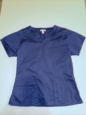 Amazon Essentials Women s Blue Scrub Top Size Medium