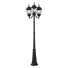 Livex Lighting - Hamilton - 3 Light Outdoor Post Light in Style - 24.5 Inches