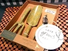 Smith & Hawken 3 Piece Garden Tool Set Fork, Trowel, Snipper Green Floral New