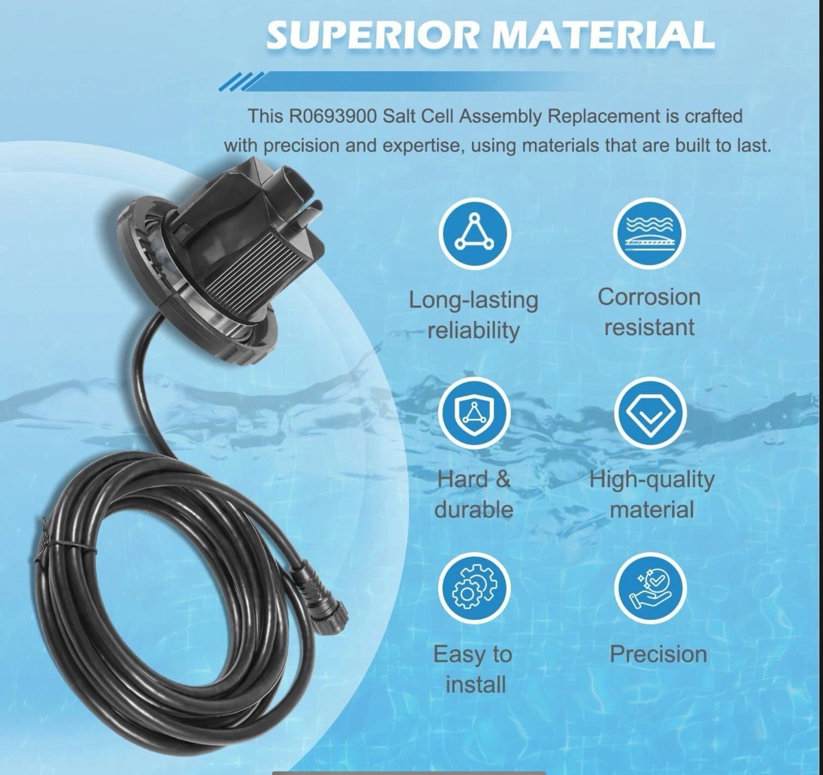 R0693900 TruClear Salt Cell Assembly for All Jandy Pro Series TruClear Chlorine