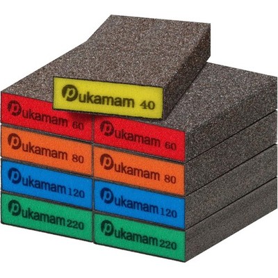 9 Piece Sanding Sponges Set Grit 40/60/80/120/220 Wet and Dry Sandpaper Fine ...