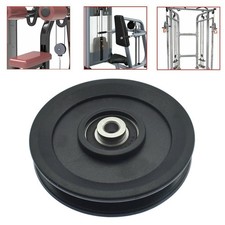 4.5in Nylon Gym Cable Pulley Wheel 360  Bearing for Home Gym Equipment