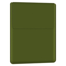 bvya Slim Thin PU Leather Portable Versatile Laptop Case For 15-16 inches GREEN