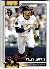 2026 Topps Series 1 #297 CALEB DURBIN Milwaukee Brewers