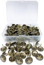 Upholstery Tacks, Furniture Nails for 150 PCS, Dark Antique Brass