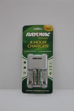 Rayovac 4 battery charger for AA/AAA batteries, INCLUDES 2 AA, 4 Hour Charger