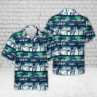 US Navy Northrop Grumman MQ 4C Triton And Boeing P 8A Poseidon Hawaiian Shirt