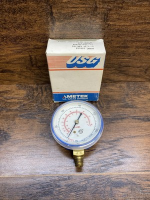 #ad #ad Amtek R 410A CR1785 Pressure Gauge 0 600 PSI Low Mount 1 8” NPT Blue $18.99
