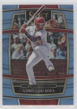 2022 Panini Select Concourse Carolina Blue Prizm 17/35 Edmundo Sosa #72 0u72