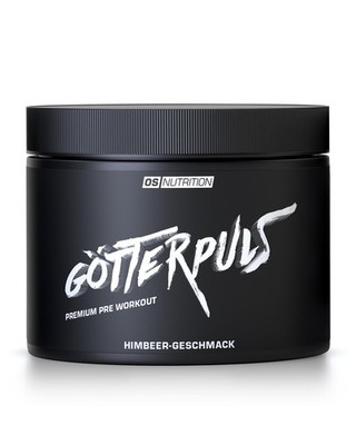 Götterpuls Pre Workout 308g Pulver Himbeere Mit L Citrullin AAKG & Beta Alanin