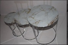 Genoa Round Nest Of Tables Set - 3 Pieces Nesting Table