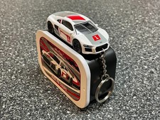 Audi R8 Keychain White Hot Wheels Matchbox 2017