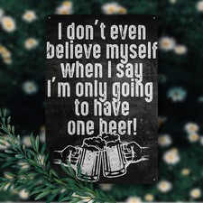 Funny Beer Quote Vintage Tin Metal Signs Home Decor Wall Garden 8x12