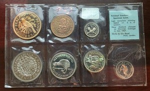 1965 NEW ZEALAND SPECIMEN 7 PIECE COIN SET