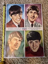 THE BEATLES Rare Mobil Reproduction Poster