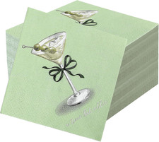 50 Pcs Martini Napkins Party Supplies Cocktail Birthday Napkins Spring Party Dec