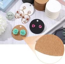 300 Sets Earring Display Cards for Selling 300 Pcs Round Cardboard Earring Ho...