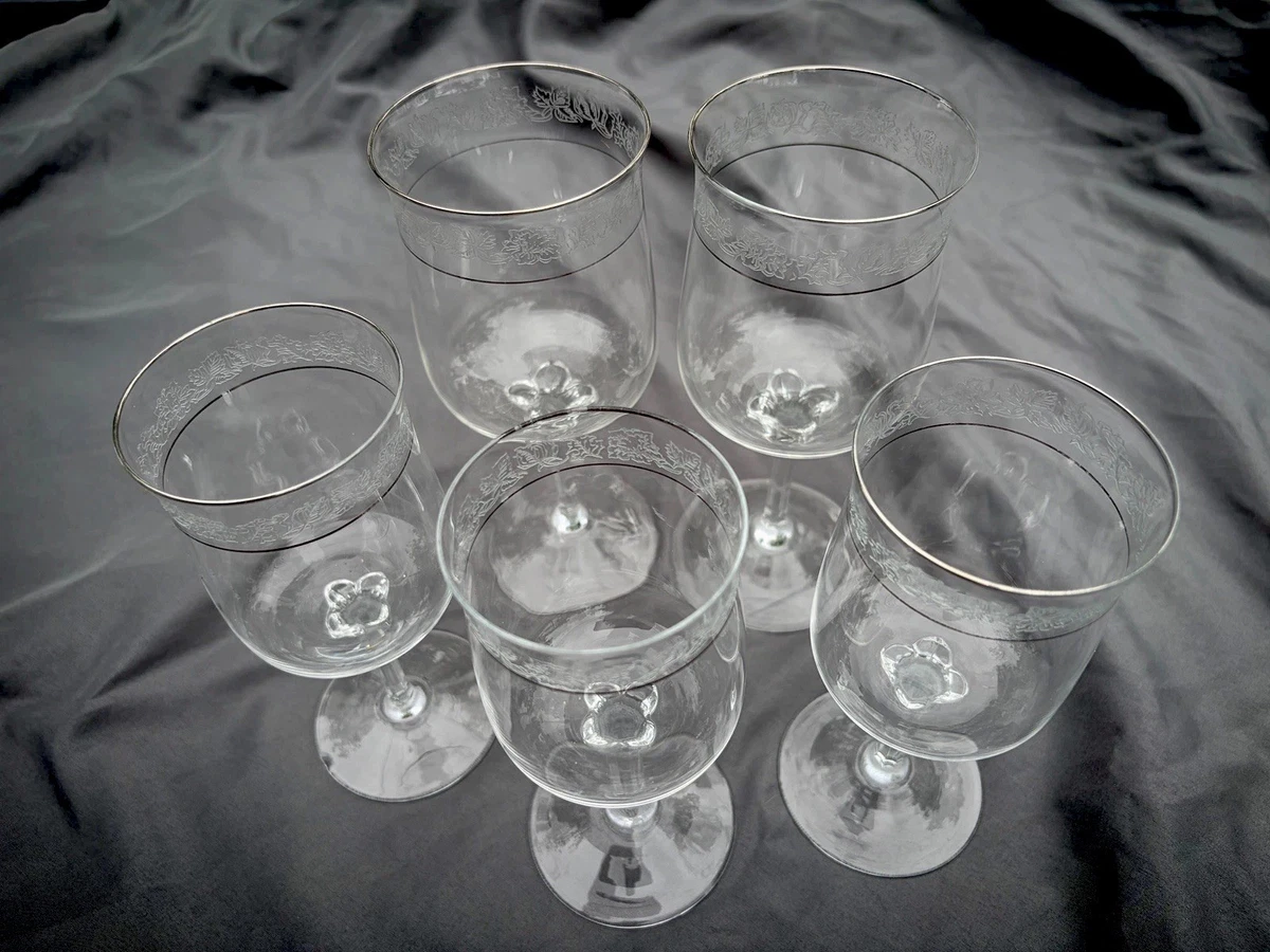 Etched Crystal Stemware In Vintage Cut Glass for sale | eBay