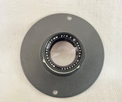 WOLLENSAK 4,5/127mm Objektiv RAPTAR auf Plattenspieler (Velostigmat - Leitz N.Y.)