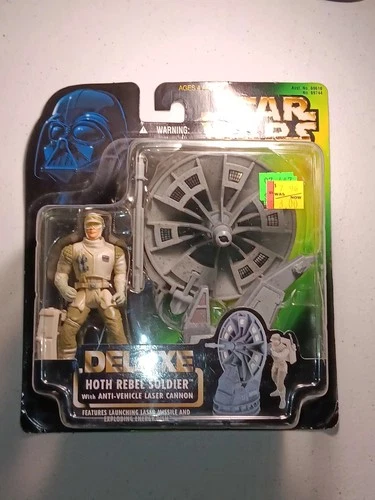 Deluxe Hoth Rebel Soldier With Anti-Vehicle Laser Cannon Star Wars POTF 1996 MIP