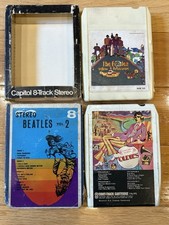 The BEATLES Oldies But Goldies 8 Track With Box. -Bonus Empty Yellow Sub Case