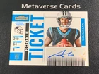2025 Panini Select Tetairoa McMillan Contenders Rookie Ticket Variation RC Auto
