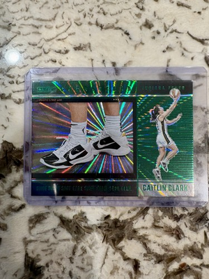 #ad #ad 2025 Panini Caitlin Clark Chronicled Shoe Game #74 Green Laser $55.50