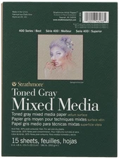 Strathmore Toned Mixed Media Paper Toned Grey 6X8-15 Sheets - Kitchen