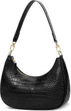 KKXIU Shoulder Bag for Women Small Purse Cute Clutch Hobo Handbag S-black 