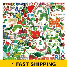 110Pcs The Very Hungry Caterpillar Stickers Cute Aesthetic Waterproof