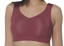 Evelyn Bobbie Jewel Cut Defy Wirefree Bra Large Garnet A712756