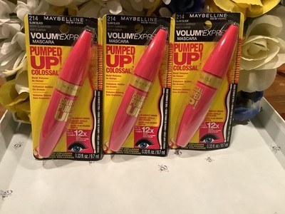 Maybelline New York Volum' Express Pumped Up Colossal Mascara Glam Black 0.33 f 