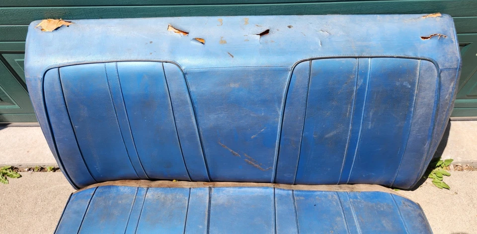 Dodge Charger Plymouth Road Runner 1971 1972 1973 1974 asiento trasero satélite azul Foto 4 de 4