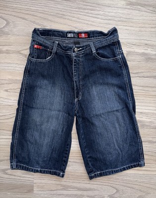 Vintage Southpole Red Tab Shorts Mens Sz 29 Blue Denim Jorts Baggy