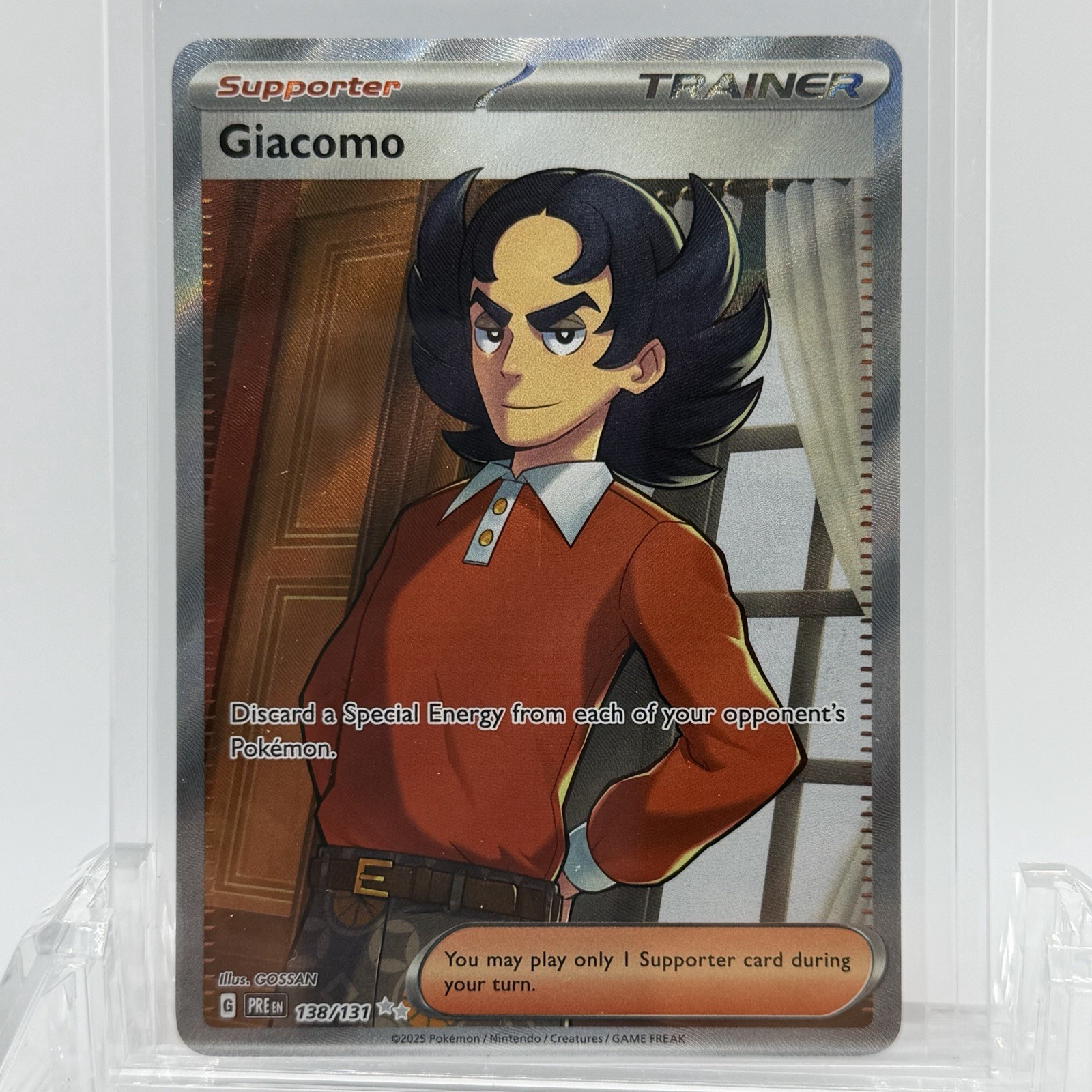 Pokemon TCG Prismatic Evolutions Giacomo #138/131 Ultra Rare NM-