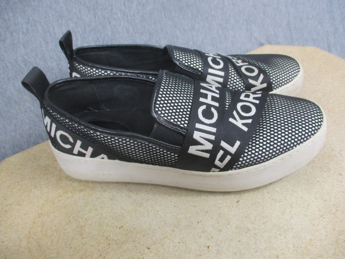 Michael Kors Shoes Womens Size 8.5 Black Slip On Logo 
